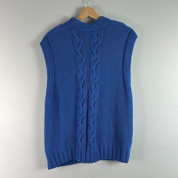 Anthropologie Pilcro Cable-Knit Sweater Vest Cardigan - Picture 6 of 11